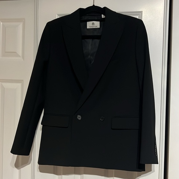 Aritzia Babaton Millions Blazer Black Size 2xs - Picture 10 of 10